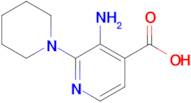 3-Amino-2-(piperidin-1-yl)isonicotinic acid