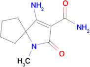 4-Amino-1-methyl-2-oxo-1-azaspiro[4.4]non-3-ene-3-carboxamide