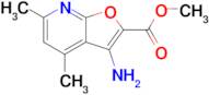 Methyl 3-amino-4,6-dimethylfuro[2,3-b]pyridine-2-carboxylate