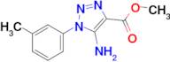 Methyl 5-amino-1-(m-tolyl)-1h-1,2,3-triazole-4-carboxylate