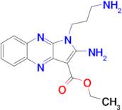 Ethyl 2-amino-1-(3-aminopropyl)-1h-pyrrolo[2,3-b]quinoxaline-3-carboxylate