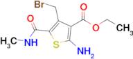 Ethyl 2-amino-4-(bromomethyl)-5-(methylcarbamoyl)thiophene-3-carboxylate