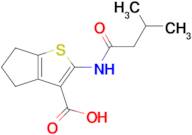 2-(3-Methylbutanamido)-5,6-dihydro-4h-cyclopenta[b]thiophene-3-carboxylic acid