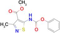 Methyl 3-methyl-5-((phenoxycarbonyl)amino)isothiazole-4-carboxylate