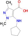 5-(Cyclopentylamino)-1,3-dimethyl-1h-pyrazole-4-carboxylic acid