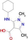 5-(Cyclohexylamino)-1,3-dimethyl-1h-pyrazole-4-carboxylic acid