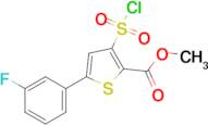 Methyl 3-(chlorosulfonyl)-5-(3-fluorophenyl)thiophene-2-carboxylate