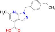 1-(4-Ethylbenzyl)-6-methyl-1h-pyrazolo[3,4-b]pyridine-4-carboxylic acid