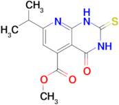 methyl 4-oxo-7-(propan-2-yl)-2-sulfanylidene-1H,2H,3H,4H-pyrido[2,3-d]pyrimidine-5-carboxylate