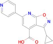 3-Cyclopropyl-6-(pyridin-4-yl)isoxazolo[5,4-b]pyridine-4-carboxylic acid