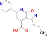 3-Propyl-6-(pyridin-4-yl)isoxazolo[5,4-b]pyridine-4-carboxylic acid