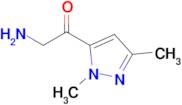 2-Amino-1-(1,3-dimethyl-1h-pyrazol-5-yl)ethan-1-one