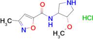 n-((4s)-4-Methoxypyrrolidin-3-yl)-3-methylisoxazole-5-carboxamide hydrochloride