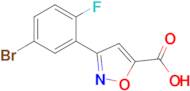 3-(5-Bromo-2-fluorophenyl)isoxazole-5-carboxylic acid