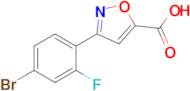 3-(4-Bromo-2-fluorophenyl)isoxazole-5-carboxylic acid