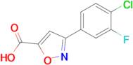 3-(4-Chloro-3-fluorophenyl)isoxazole-5-carboxylic acid