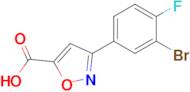 3-(3-Bromo-4-fluorophenyl)isoxazole-5-carboxylic acid