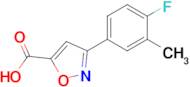 3-(4-Fluoro-3-methylphenyl)isoxazole-5-carboxylic acid