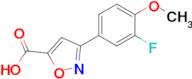 3-(3-Fluoro-4-methoxyphenyl)isoxazole-5-carboxylic acid