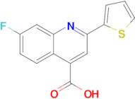 7-Fluoro-2-(thiophen-2-yl)quinoline-4-carboxylic acid