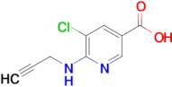 5-Chloro-6-(prop-2-yn-1-ylamino)nicotinic acid