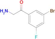 2-Amino-1-(3-bromo-5-fluorophenyl)ethan-1-one