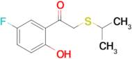 1-(5-Fluoro-2-hydroxyphenyl)-2-(isopropylthio)ethan-1-one