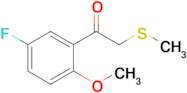 1-(5-Fluoro-2-methoxyphenyl)-2-(methylthio)ethan-1-one