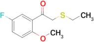 2-(Ethylthio)-1-(5-fluoro-2-methoxyphenyl)ethan-1-one