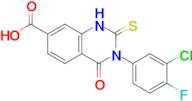 3-(3-chloro-4-fluorophenyl)-4-oxo-2-sulfanylidene-1,2,3,4-tetrahydroquinazoline-7-carboxylic acid