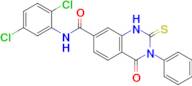 N-(2,5-dichlorophenyl)-4-oxo-3-phenyl-2-sulfanylidene-1,2,3,4-tetrahydroquinazoline-7-carboxamide