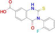 3-(2-fluorophenyl)-4-oxo-2-sulfanylidene-1,2,3,4-tetrahydroquinazoline-7-carboxylic acid