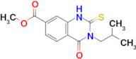 methyl 3-(2-methylpropyl)-4-oxo-2-sulfanylidene-1,2,3,4-tetrahydroquinazoline-7-carboxylate