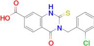 3-[(2-chlorophenyl)methyl]-4-oxo-2-sulfanylidene-1,2,3,4-tetrahydroquinazoline-7-carboxylic acid