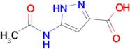 5-acetamido-1H-pyrazole-3-carboxylic acid