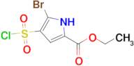 Ethyl 5-bromo-4-(chlorosulfonyl)-1h-pyrrole-2-carboxylate