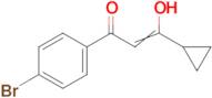 1-(4-bromophenyl)-3-cyclopropyl-3-hydroxyprop-2-en-1-one