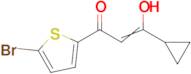 1-(5-bromothiophen-2-yl)-3-cyclopropyl-3-hydroxyprop-2-en-1-one