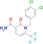 1-(3,4-Dichlorobenzyl)-2-oxo-6-(trifluoromethyl)-1,2-dihydropyridine-3-carboxamide