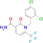 1-(2,4-Dichlorobenzyl)-2-oxo-6-(trifluoromethyl)-1,2-dihydropyridine-3-carboxamide