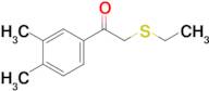 1-(3,4-Dimethylphenyl)-2-(ethylthio)ethan-1-one