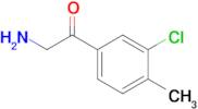 2-Amino-1-(3-chloro-4-methylphenyl)ethan-1-one