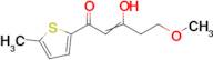 3-hydroxy-5-methoxy-1-(5-methylthiophen-2-yl)pent-2-en-1-one