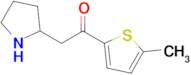 1-(5-Methylthiophen-2-yl)-2-(pyrrolidin-2-yl)ethan-1-one