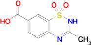 3-Methyl-2h-benzo[e][1,2,4]thiadiazine-7-carboxylic acid 1,1-dioxide