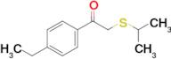 1-(4-Ethylphenyl)-2-(isopropylthio)ethan-1-one