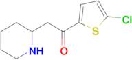 1-(5-Chlorothiophen-2-yl)-2-(piperidin-2-yl)ethan-1-one