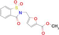 Methyl 5-((1,1-dioxido-3-oxobenzo[d]isothiazol-2(3h)-yl)methyl)furan-2-carboxylate