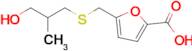 5-(((3-Hydroxy-2-methylpropyl)thio)methyl)furan-2-carboxylic acid