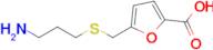 5-(((3-Aminopropyl)thio)methyl)furan-2-carboxylic acid